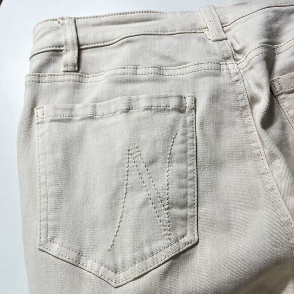 Nik+Zoe Women’s Mid-Rise Straight Ivory Jeans Sz‎ 29 Stretchy Comfy - Picture 7 of 14
